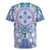 Hawaii Violet Palaka Rugby Jersey With Tapa Pattern Tropical Flowers - Polynesian Pride
