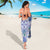 Hawaii Violet Palaka Sarong With Tapa Pattern Tropical Flowers - Polynesian Pride