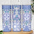 Hawaii Violet Palaka Skinny Tumbler With Tapa Pattern Tropical Flowers - Polynesian Pride