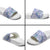 Hawaii Violet Palaka Slide Sandals With Tapa Pattern Tropical Flowers - Polynesian Pride