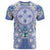 Hawaii Violet Palaka T Shirt With Tapa Pattern Tropical Flowers - Polynesian Pride