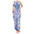 Hawaii Violet Palaka Tank Maxi Dress With Tapa Pattern Tropical Flowers - Polynesian Pride