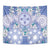 Hawaii Violet Palaka Tapestry With Tapa Pattern Tropical Flowers - Polynesian Pride
