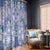 Hawaii Violet Palaka Window Curtain With Tapa Pattern Tropical Flowers - Polynesian Pride