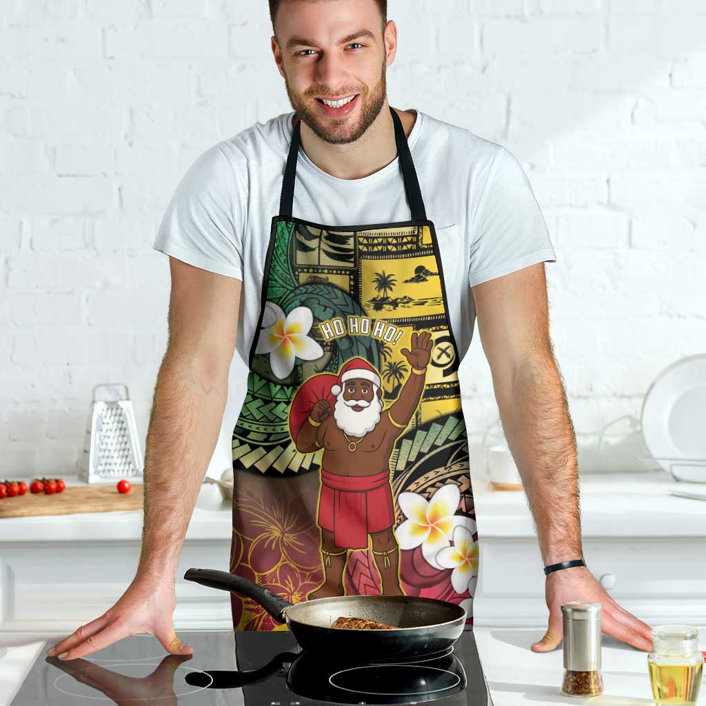 Vanuatu Christmas Apron Ni-Van Santa Retro Style - Polynesian Pride
