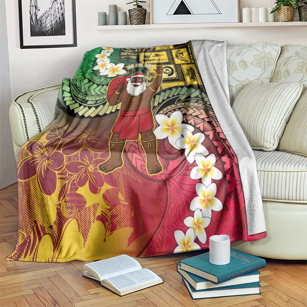 Vanuatu Christmas Blanket Ni-Van Santa Retro Style - Polynesian Pride