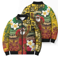 Vanuatu Christmas Bomber Puffer Jacket Ni-Van Santa Retro Style - Polynesian Pride