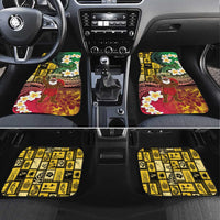 Vanuatu Christmas Car Mats Ni-Van Santa Retro Style - Polynesian Pride