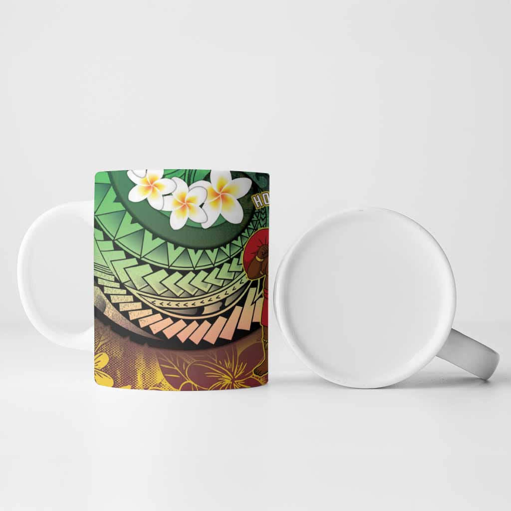 Vanuatu Christmas Ceramic Mug Ni-Van Santa Retro Style - Polynesian Pride