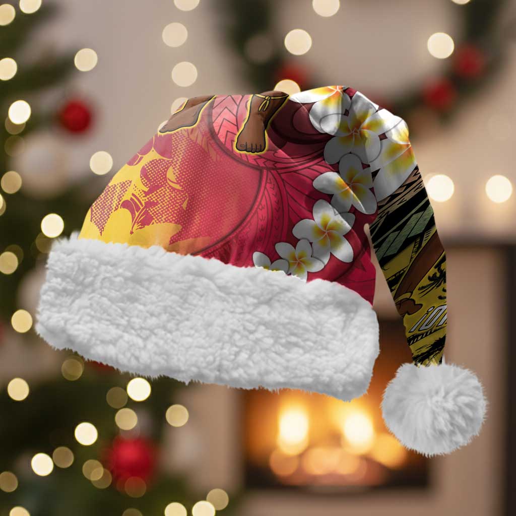 Vanuatu Christmas Santa Hat Ni-Van Santa Retro Style - Polynesian Pride