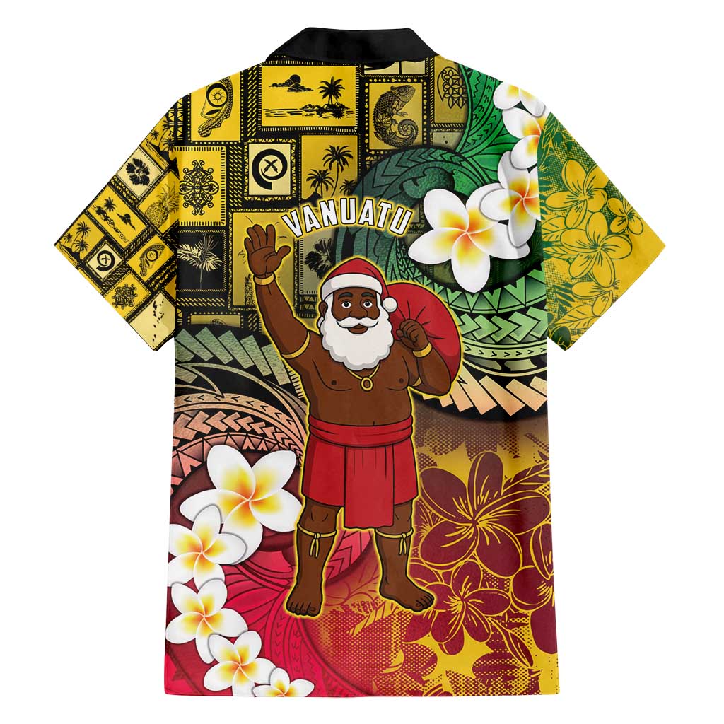 Vanuatu Christmas Family Matching Puletasi and Hawaiian Shirt Ni-Van Santa Retro Style - Polynesian Pride
