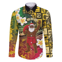 Vanuatu Christmas Family Matching Puletasi and Hawaiian Shirt Ni-Van Santa Retro Style - Polynesian Pride
