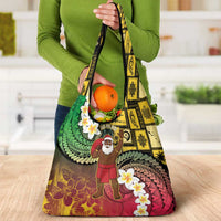 Vanuatu Christmas Grocery Bag Ni-Van Santa Retro Style - Polynesian Pride