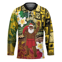 Vanuatu Christmas Hockey Jersey Ni-Van Santa Retro Style - Polynesian Pride