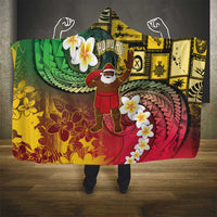 Vanuatu Christmas Hooded Blanket Ni-Van Santa Retro Style - Polynesian Pride