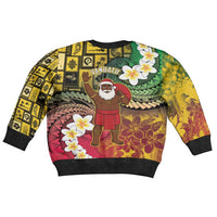 Vanuatu Christmas Kid Ugly Christmas Sweater Ni-Van Santa Retro Style - Polynesian Pride