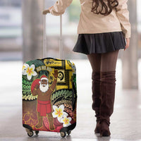Vanuatu Christmas Luggage Cover Ni-Van Santa Retro Style - Polynesian Pride