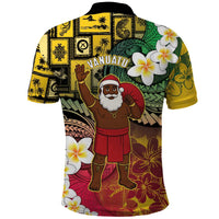 Vanuatu Christmas Polo Shirt Ni-Van Santa Retro Style - Polynesian Pride