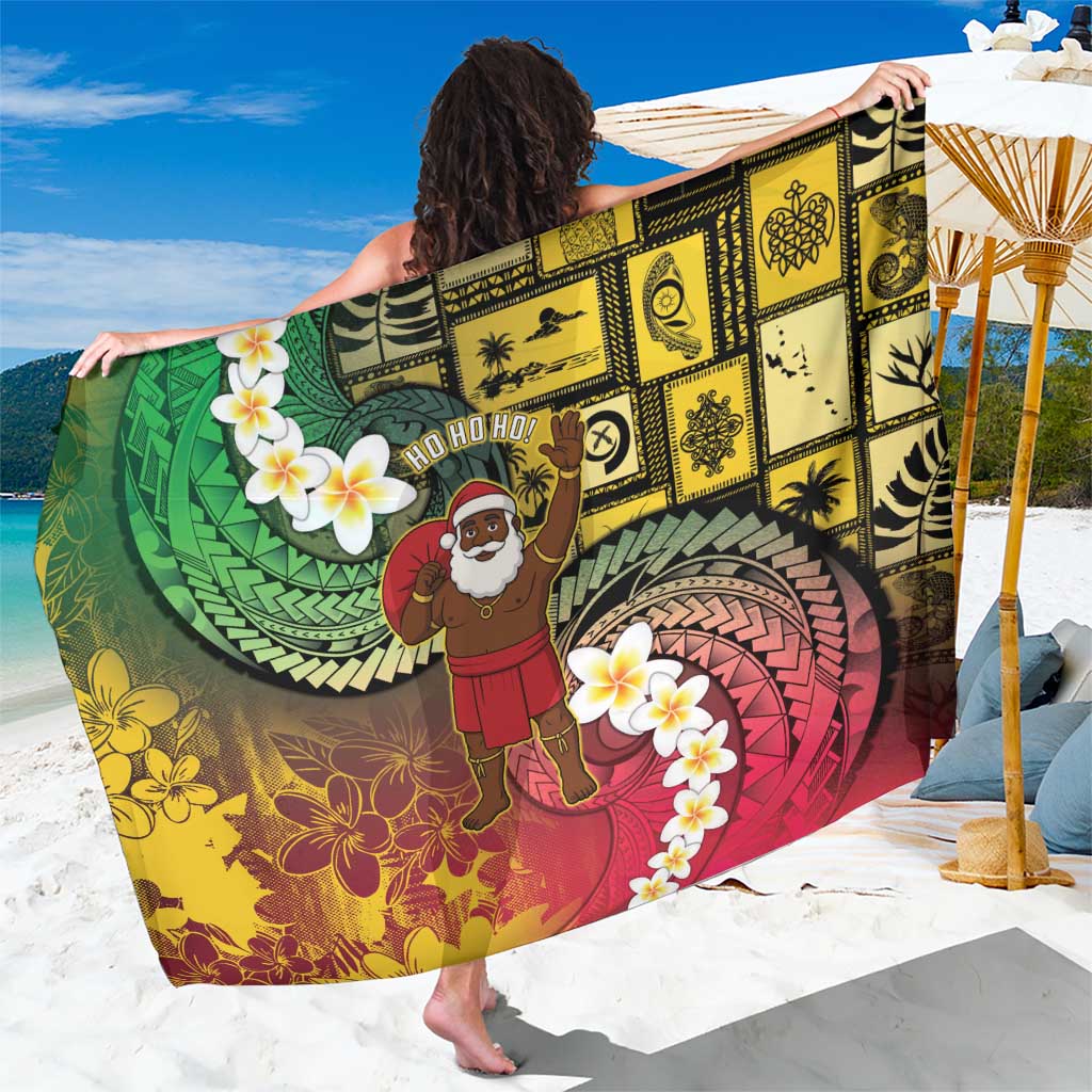 Vanuatu Christmas Sarong Ni-Van Santa Retro Style - Polynesian Pride