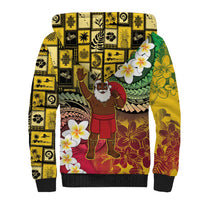 Vanuatu Christmas Sherpa Hoodie Ni-Van Santa Retro Style - Polynesian Pride