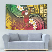 Vanuatu Christmas Tapestry Ni-Van Santa Retro Style - Polynesian Pride