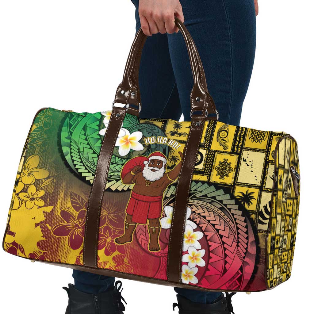 Vanuatu Christmas Travel Bag Ni-Van Santa Retro Style - Polynesian Pride