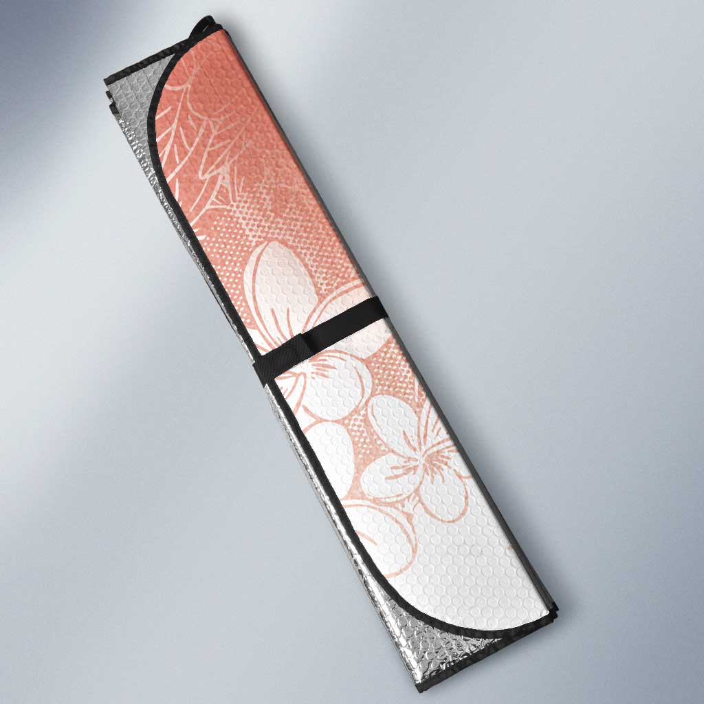 Hawaii Mele Kalikimaka Auto Sun Shade Hula Santa Retro Style Red - Polynesian Pride