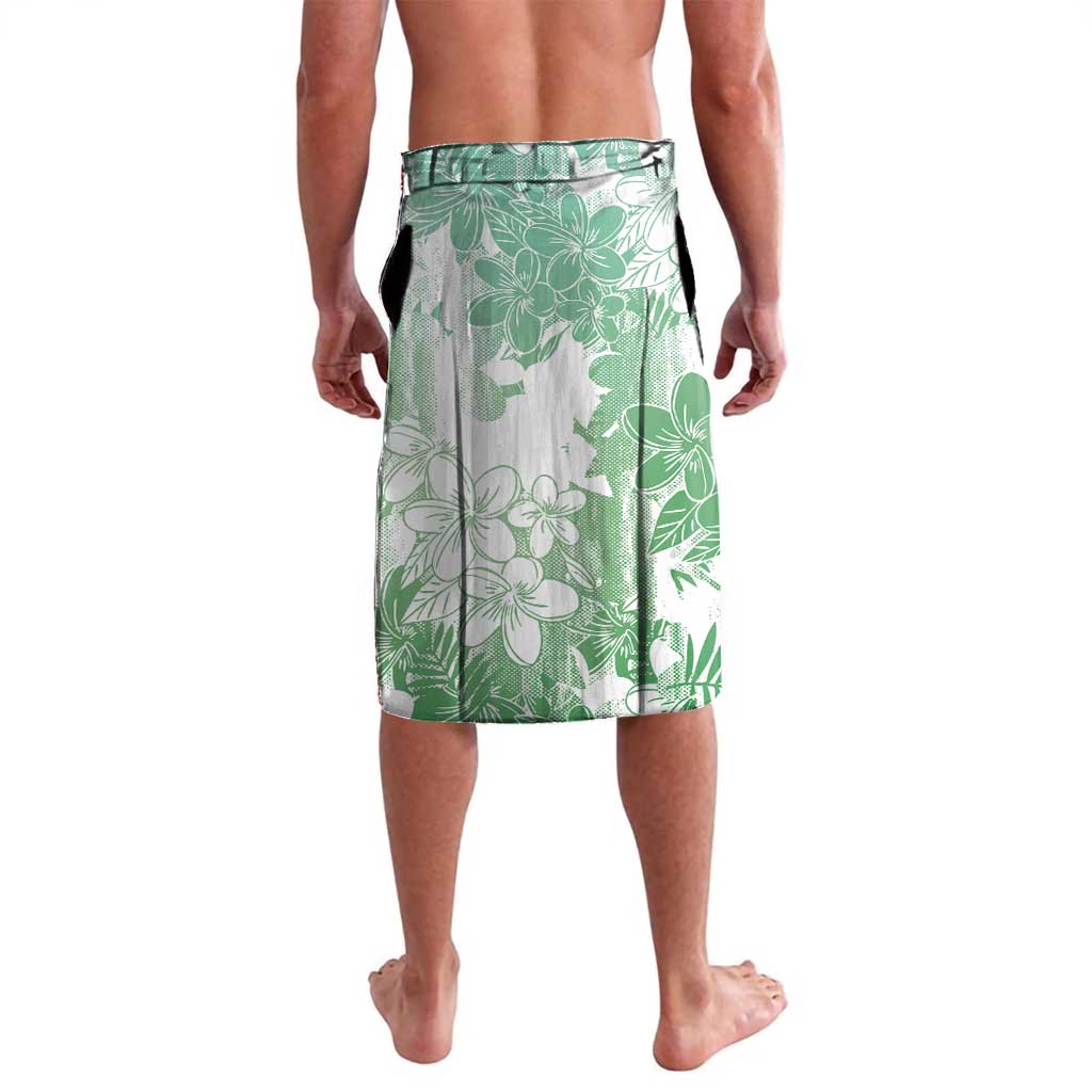 Hawaii Mele Kalikimaka Lavalava Hula Santa Retro Style Green - Polynesian Pride