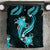 Aqua Polynesian Pattern With Tropical Flowers Bedding Set LT05 Aqua - Polynesian Pride
