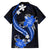 Blue Polynesian Pattern With Tropical Flowers Hawaiian Shirt LT05 - Polynesian Pride