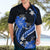 Blue Polynesian Pattern With Tropical Flowers Hawaiian Shirt LT05 - Polynesian Pride