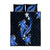 Blue Polynesian Pattern With Tropical Flowers Quilt Bed Set LT05 Blue - Polynesian Pride