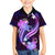 Galaxy Polynesian Pattern With Tropical Flowers Family Matching Short Sleeve Bodycon Dress and Hawaiian Shirt LT05 Son's Shirt Galaxy - Polynesian Pride