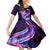 Galaxy Polynesian Pattern With Tropical Flowers Family Matching Summer Maxi Dress and Hawaiian Shirt LT05 Daughter's Dress Galaxy - Polynesian Pride