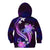 Galaxy Polynesian Pattern With Tropical Flowers Kid Hoodie LT05 - Polynesian Pride