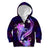 Galaxy Polynesian Pattern With Tropical Flowers Kid Hoodie LT05 - Polynesian Pride