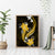 Gold Polynesian Pattern With Tropical Flowers Canvas Wall Art LT05 - Polynesian Pride