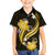 Gold Polynesian Pattern With Tropical Flowers Family Matching Summer Maxi Dress and Hawaiian Shirt LT05 Son's Shirt Gold - Polynesian Pride