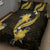 Gold Polynesian Pattern With Tropical Flowers Quilt Bed Set LT05 - Polynesian Pride