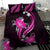 Pink Polynesian Pattern With Tropical Flowers Bedding Set LT05 - Polynesian Pride