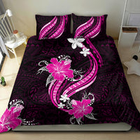 Pink Polynesian Pattern With Tropical Flowers Bedding Set LT05 - Polynesian Pride