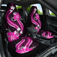Pink Polynesian Pattern With Tropical Flowers Car Seat Cover LT05 One Size Pink - Polynesian Pride