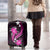 Pink Polynesian Pattern With Tropical Flowers Luggage Cover LT05 - Polynesian Pride