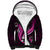 Pink Polynesian Pattern With Tropical Flowers Sherpa Hoodie LT05 Unisex Pink - Polynesian Pride
