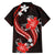 Red Polynesian Pattern With Tropical Flowers Family Matching Long Sleeve Bodycon Dress and Hawaiian Shirt LT05 - Polynesian Pride