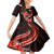 Red Polynesian Pattern With Tropical Flowers Family Matching Tank Maxi Dress and Hawaiian Shirt LT05 Daughter's Dress Red - Polynesian Pride