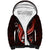 Red Polynesian Pattern With Tropical Flowers Sherpa Hoodie LT05 Unisex Red - Polynesian Pride