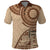 Samoa Siapo Pattern Simple Style Polo Shirt LT05 Brown - Polynesian Pride