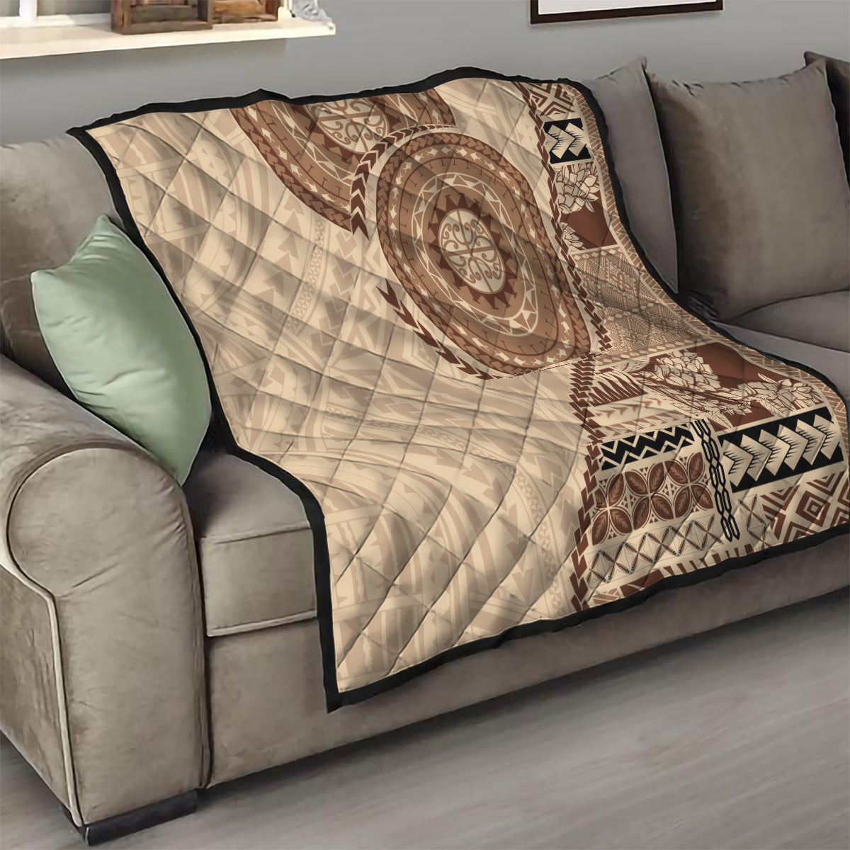 Samoa Siapo Pattern Simple Style Quilt LT05 - Polynesian Pride