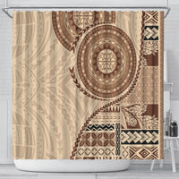 Samoa Siapo Pattern Simple Style Shower Curtain LT05 - Polynesian Pride